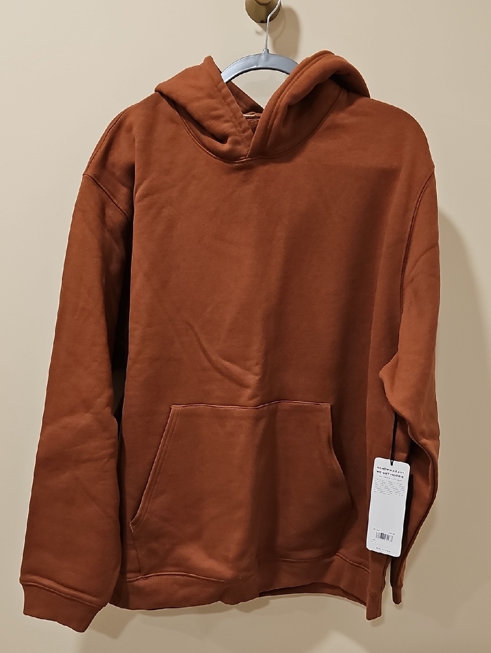 ALO Yoga Renown Heavy Weight Hoodie; Color: Rust; NWT; Size Large